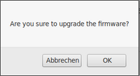 Bild: Original-WEB-GUI zur Administration eines TP-Link-Routers Sicherheitsbafrage beim Firmwareupdate Bild: Original-WEB-GUI zur Administration eines TP-Link-Routers Sicherheitsbafrage beim Firmwareupdate